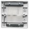 PROBPSW - 1 Gang Brush Plate, White Plate & White Brush