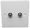 PROSLO22F - Double F Type Female Outlet Plate