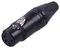 NC4FXX-B - XLR Socket, 4 Pole, Black