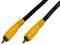 PSG00570 - Phono (RCA) Male to Male Lead with RG59 Cable, 1m Black