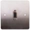 PELR0072 - 1 Gang Multimedia Wallplate, 15 Pin VGA Monitor Socket, Brushed Steel