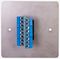 PELR0072 - 1 Gang Multimedia Wallplate, 15 Pin VGA Monitor Socket, Brushed Steel