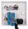 PELR0076 - 1 Gang Multimedia Wallplate, HDMI / RCA / Composite Video / 3.5mm  / VGA Sockets, 5m