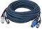90484 - 3 Pin XLR + Powercon Male to Female Extension Lead, 10m Black