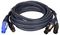 90483 - 3 Pin XLR + Powercon Male to Female Extension Lead, 6m Black