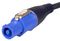 90483 - 3 Pin XLR + Powercon Male to Female Extension Lead, 6m Black