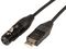 D1630 - USB to 3-Pin XLR Socket Interface Lead 3m