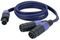 FS13150 - 2 Pole Speakon Male to 2x Female Splitter Lead, 1.5m Blue