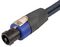 FS13150 - 2 Pole Speakon Male to 2x Female Splitter Lead, 1.5m Blue