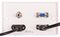 PELR0088 - 2 Gang Multimedia Wall Plate, HDMI / USB-A / VGA / 3.5mm Stereo Audio
