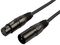 XF-XM050BK - 3 Pin XLR Male to Female Patch Lead, 0.5m Black