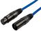 XF-XM600BL - 3 Pin XLR Male to Female Patch Lead, 6m Blue