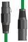 XF-XM600GN - 3 Pin XLR Male to Female Patch Lead, 6m Green