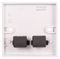 PELR0095 - 1 Gang Multimedia Wall Plate, 2x HDMI Sockets Horizontal