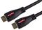 99HD4-05RD - High Speed 4K UHD HDMI Lead with Ethernet, Male to Male, Red LED Display, Braided, 5m Black
