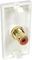 AV-MOD1RCARD - 1x Red RCA Female to Female Euro Module 50 x 25mm - Coupler