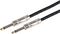 BGL-3-BLBK - 6.35mm (1/4") Male to Male Guitar Lead, 3m Black/Blue