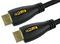 99HD4-02YW - High Speed 4K UHD HDMI Lead with Ethernet, Male to Male, Yellow LED Display, Braided, 2m Black