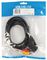 CVGP31130BK10 - SCART Male to 3x Phono (RCA) Male Lead, 1m Black