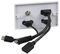 PELR0112 - 2 Gang Multimedia Plug and Play Wallplate  HDMI Socket, 15 Pin VGA Socket, 3.5mm Stereo Jack Socket and USB Type A Socket