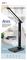 GV-WC04-BK - Ares LED Desk Lamp with Wireless Charger & Clock, Black