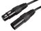 PSG3337-XLR-1.5M - 3 Pin XLR Male to XLR Female Microphone Lead, 1.5m Black