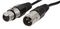 PSG3349-XLR-1.5M - 3 Pin XLR Male to XLR Female Microphone Lead, 1.5m Nickel