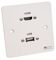 AVP311 - 1 Gang HDMI/USB-A Wall Plate