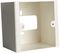 AVP751 - 75mm 1 Gang Metal Surface Box, White