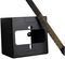 AVP752 - 75mm 1 Gang Metal Surface Box, Black