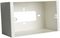 AVP753 - 75mm 2 Gang Metal Surface Box, White