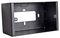 AVP754 - 75mm 2 Gang Metal Surface Box, Black
