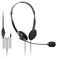 A088DA - Stereo Headset with Rotating Boom Microphone, Black