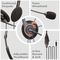 A088DA - Stereo Headset with Rotating Boom Microphone, Black