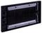 F267BB - 2 Gang Brush Wallplate, Black Plate / Black Brush