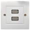 F267SC - 1 Gang Twin HDMI 2.0 Multimedia Wallplate