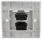 F267SC - 1 Gang Twin HDMI 2.0 Multimedia Wallplate