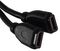 AVP288 - 1 Gang Twin HDMI 2.0 Multimedia Face Plate, Black