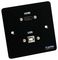 AVP341 - 1 Gang HDMI 2.0 & USB-B Multimedia Face Plate, Black