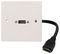 PSG3537 - 1 Gang Multimedia Wall Plate, HDMI 2.1