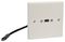 122.386UK - 1 Gang USB4 Wall Plate, USB-C
