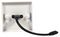 122.386UK - 1 Gang USB4 Wall Plate, USB-C