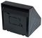 3LABK - 1 Gang Angled Surface Back Box, Black