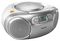 AZ127/12 - Portable CD Boombox with Dynamic Bass Boost, Silver