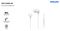TAE2146WT/00 - USB-C Wired Earphones, White