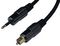 PROSPDIF-MINI-2M-BLK - TOSLink SPDIF Plug to TOSLink Mini 5mm Plug Gold Plated Optical Lead, 2m