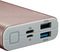 CND-TPBQC10RG - 10,000mAh Power Bank Dual USB Charger with Quick Charge, Rose Gold