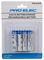 PEL01418 - Pre-Charged NiMH Rechargeable AAA Batteries, 750mAh 4 Pack