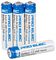 PEL01418 - Pre-Charged NiMH Rechargeable AAA Batteries, 750mAh 4 Pack