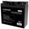 2P18-12T12 - 12V 18Ah AGM VRLA Sealed Lead Acid Battery